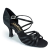 Style IDS Flavia Black Satin - Women's Dance Shoes | Blue Moon Ballroom Dance Supply