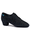 IDS Heather Black Silver Hologram Split Sole | Blue Moon Ballroom Dance Supply