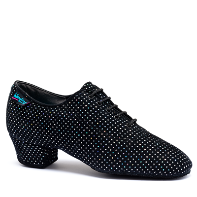 IDS Heather Black Silver Hologram Split Sole | Blue Moon Ballroom Dance Supply