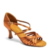 Style IDS L3006 Tan Satin Dansport Latin Dance Shoe | Blue Moon Ballroom Dance Supply