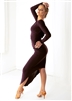 Style  Miari Alessandra Draped Dress Plum - Women's Dancewear | Blue Moon Ballroom Dance Supply