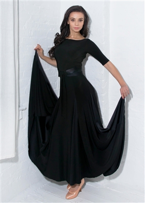 Style Alexa Ballroom Gown Black - Dancewear | Blue Moon Ballroom Dance Supply