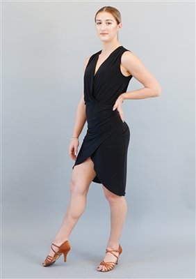 Style Gabriella Short Dress Black - Women's Dancewear | Blue Moon Ballroom Dance Supply