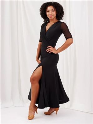 Style Simone Smooth Ballroom Skirt Black | Blue Moon Ballroom Dance Supply