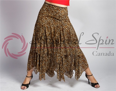 Style NS Leopard Ballroom Skirt | Blue Moon Ballroom Dance Supply
