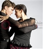 Style NS 10L08004T Black Sheer LS Top - Dancewear | Blue Moon Ballroom Dance Supply