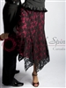 Style NS Black Lace and Pink Ballroom Skirt - Women's Dancewear | Blue Moon Ballroom Dance Supply