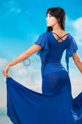Style NS BD03 Blue Ballroom Dress - Women's Dancewear | Blue Moon Ballroom Dance Supply