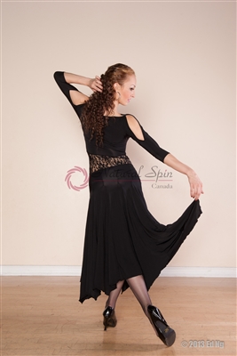 Style NS BD51 Black Lace Ballroom Dress - Women's Dancewear | Blue Moon Ballroom Dance Supply