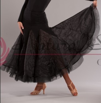 Style NS Black Panel Ballroom Skirt - Women's Dancewear | Blue Moon Ballroom Dance Supply