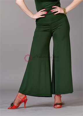 Style NS LP09 Green Palazzo Pant - Quality Dancewear | Blue Moon Ballroom Dance Supply