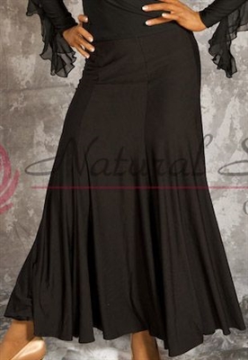 Style NS Uneven Hem Black Ballroom Skirt | Blue Moon Ballroom Dance Supply