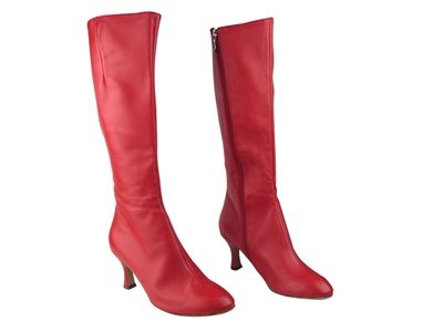 VF PP205 Red Light Leather Boot - Dance Footwear | Blue Moon Ballroom Dance Supply