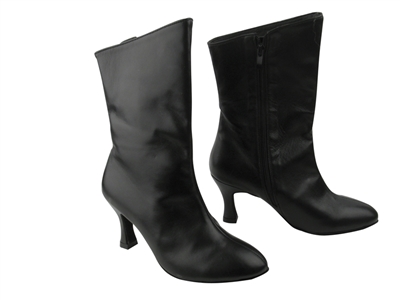 Style PP205A Black Leather Ankle Boot - Dance Footwear | Blue Moon Ballroom Dance Supply