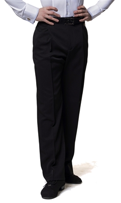 RS Atelier Lorenzo Classic Mens Black Dance Trousers - Men's Dancewear | Blue Moon Ballroom Dance Supply