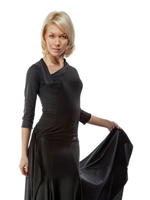 Style RS Atelier Ambra Ballroom Practice Top Black - Women's Dancewear | Blue Moon Ballroom Dance Supply