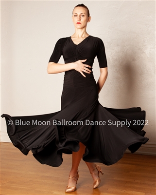 Style RS Atelier Ibiza Crino Ballroom Practice Skirt Black - Women's Dancewear | Blue Moon Ballroom Dance Supply