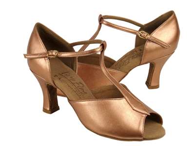 Style S2802 Copper Nude Leather - Ladies Dance Shoes | Blue Moon Ballroom Dance Supply