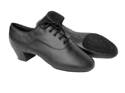 S417 Black Leather Split Sole Latin Heel - Men's Dance Shoes | Blue Moon Ballroom Dance Supply