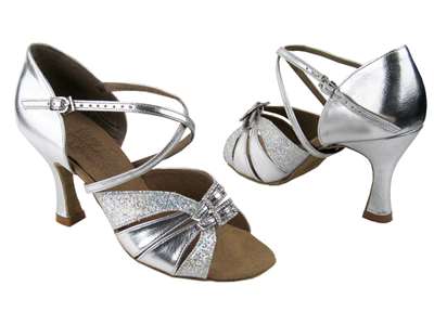 Style S92307 Silver Scale & Silver - Ladies Dance Shoes | Blue Moon Ballroom Dance Supply