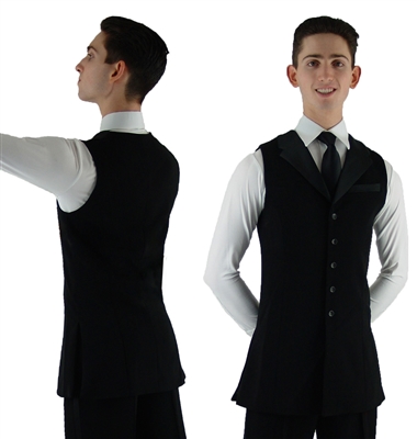 Style William Full Length Mens Dance Vest - Men's Dancewear | Blue Moon Ballroom Dance Supply