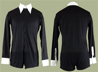 Style Louis Black & White Ballroom Shirt - Men's Dancewear | Blue Moon Ballroom Dance Supply