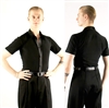Style Nico Mens Black Short Sleeve Latin Dance Shirt - Men's Dancewear | Blue Moon Ballroom Dance Supply