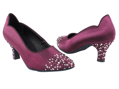 Style SERA5501 Purple Satin - Ladies Dance Shoes | Blue Moon Ballroom Dance Supply