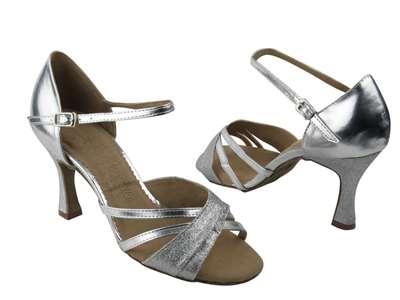 Style SERA6030 Silver Stardust & Silver - Ladies Dance Shoes | Blue Moon Ballroom Dance Supply