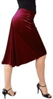 Style Simplicity Stretch Velvet Tango Skirt - Dancewear | Blue Moon Ballroom Dance Supply