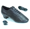 Tomas Black Leather Latin Shoe - JT & Tomas Collection | Blue Moon Ballroom Dance Supply