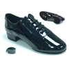 Tomas Black Patent Smooth Shoe - JT & Tomas Collection | Blue Moon Ballroom Dance Supply