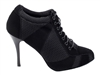 Style Tango Heel Sneaker Black Net Mesh and Black Nubuck | Blue Moon Ballroom Dance Supply
