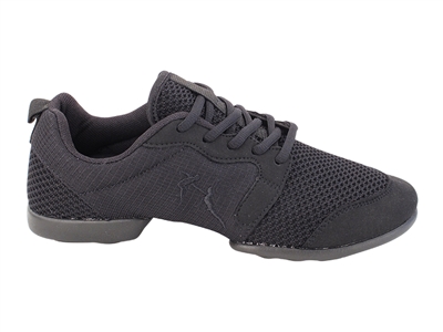 Style VFSN024 Black Mesh and Suede Dance Sneaker - Unisex Dance Shoes | Blue Moon Ballroom Dance Supply
