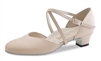 Style WK Felice Beige Leather 1.5" Heel - Women's Dance Shoes | Blue Moon Ballroom Dance Supply