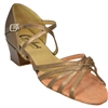 Comfort Strappy Ladies Dance Sandal  Bronze Leather - Womens Shoes | Blue Moon Ballroom Dance Supply