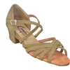 Comfort Strappy Ladies Dance Sandal  Taupe Nubuck - Womens Shoes | Blue Moon Ballroom Dance Supply