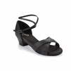 Style SD Jenna Black Leather Dance Sandal - Women's Dance Shoes | Blue Moon Ballroom Dance Supply