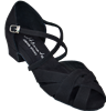 Ultimate Wrapstar Black Microsuede - Ladies Cuban and Practice Heels | Blue Moon Ballroom Dance Supply