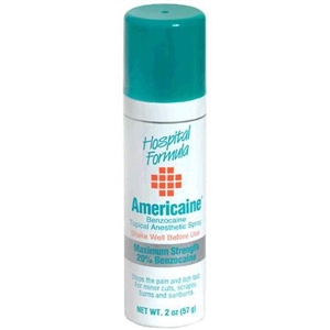Americaine 20% Benzocaine Topical Anesthetic Spray | Terry Binns Catalog