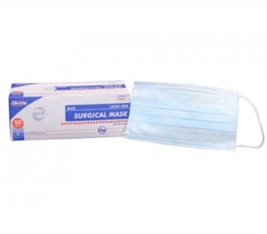 Dukal Surgical Mask Blue with Ear Loops 50Ct | Terry Binns Catalog