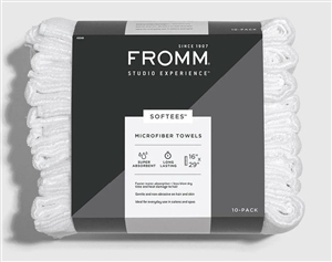 Softees White Towels Microfiber XL 10pk - Spa & Esthetician Supplies | Terry Binns Catalog