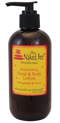 The Naked Bee Pomegranate & Honey Body Lotion 8oz / 237ml pump