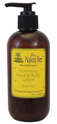 The Naked Bee Green Tea Hand and Body Lotion 8oz / 237ml pump