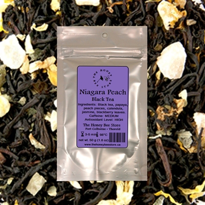 Niagara Peach Tea - The Honey Bee Store - shop for premium loose tea online!