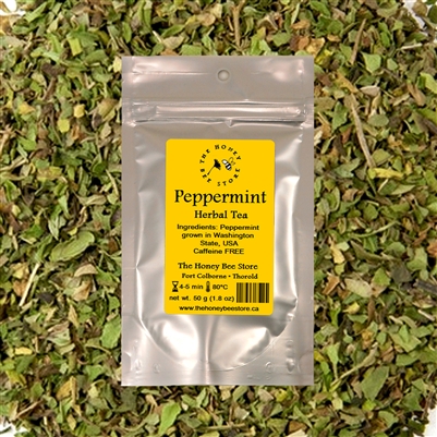 Peppermint Herbal Tea The Honey Bee Store online and in the Niagara region.