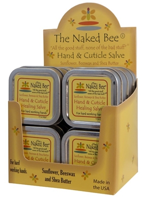The Naked Bee Hand & Cuticle Healing Salve 1.5oz tin
