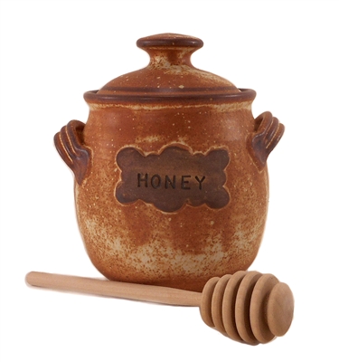 Ceramic Honey Pot Earthen Vessels, Large