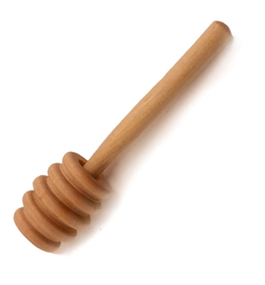 Honey dipper, wooden 4 inches