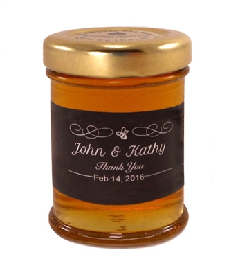 Ontario Honey Favours 90gr round Jars. Baby showers, baptisms, anniversaries.